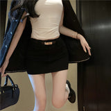 ベルト付きタイトミニスカート(2COLOR)AB1197