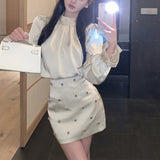 ワントーンビジューセットアップ(2COLOR)AS1648