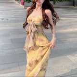 サイドカットフラワーワンピースAO1753