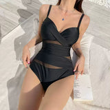 シースルーツイストスイムウェア(2COLOR)AW1089