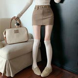 ベルト付きタイトミニスカート(2COLOR)AB1197