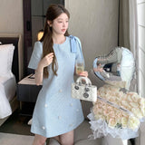 ショルダーリボンフェミニンワンピースAO1844