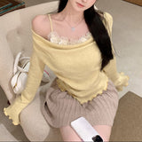 フラワードレープトップス(2COLOR)AT1337