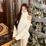 バックレースタートルニット(3COLOR)AT1400