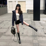 ツイードフーディジャケットAJ1188