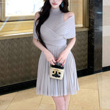 クロスニットワンピース(2COLOR)AO1778