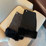 裾ファーミニスカート(3COLOR)AB1208