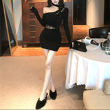 レースカットフィットワンピースAO1837