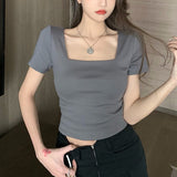 スクエアネックシンプルカットソー(3COLOR)AT1281