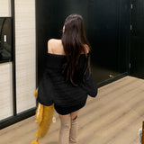 オフショルドルマンニット(2COLOR)AT1401