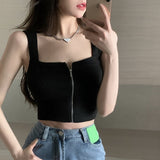 フロントジップショートサマーニット(2COLOR)AT1273