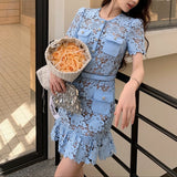 レースラグジュアリーワンピース(2COLOR)AO1784