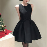 ラウンドネックAラインワンピース(3COLOR)AO1726