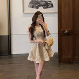 フラワーAラインワンピースAO1777