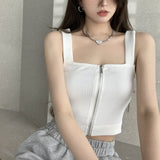 フロントジップショートサマーニット(2COLOR)AT1273