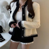 ダブルステッチモノトーンカーディガン(2COLOR)AT1296