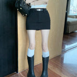 ベルト付きタイトミニスカート(2COLOR)AB1197