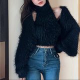 カーデSETノースリーブモヘアニット(3COLOR)AT1394