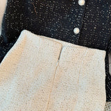 ツイードマーメイドミニスカート(2COLOR)AB1205