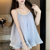 パールネックシフォンブラウス(3COLOR)AT1348