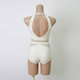 シースルーホルターネックスイムウェア(2COLOR)AW1086