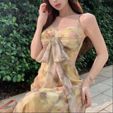 サイドカットフラワーワンピースAO1753