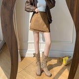 スタッズスエードスカート(2COLOR)AB1206