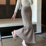 サテンマーメイドスカート(4COLOR)AB1201