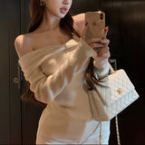 ポイントビジューオフショルニット(2COLOR)AT1395