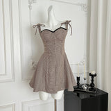 バックレースアップAラインワンピースAO1788