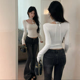 レースチョーカーカットソー(2COLOR)AT1390