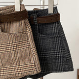 チェックショートパンツ(2COLOR)AB1210