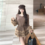 ティアードファーニット(2COLOR)AT1389