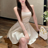 シルキーAラインワンピース(2COLOR)AO1696