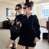 シャツドッキングVネックセットアップ(2COLOR)AS1695