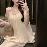 パールネックシフォンブラウス(3COLOR)AT1348