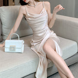 シルキーキャミワンピース(2COLOR)AO1759