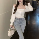 ショートボレロ付きチューブトップニット(2COLOR)AT1397