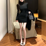 切り替えタートルニットワンピース(2COLOR)AO1821