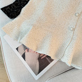 ツイードマーメイドミニスカート(2COLOR)AB1205