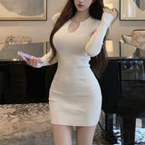 アームカバーニットワンピース(2COLOR)AO1831