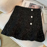 ツイードマーメイドミニスカート(2COLOR)AB1205