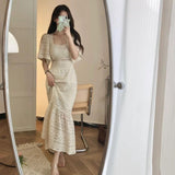 クロシェニットワンピースAO1764