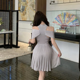 クロスニットワンピース(2COLOR)AO1778