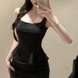 ビジューペプラムセットアップ(2COLOR)AS1508