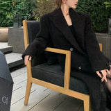 ダブルブレストロングコートAJ1191