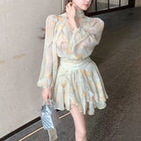 スカーフタイエアリーワンピースAO1746