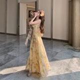 サイドカットフラワーワンピースAO1753