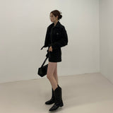 ドロップショルダージッパージャケット(2COLOR)AJ1155