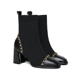 ゴールドチェーンショートブーツAP1042